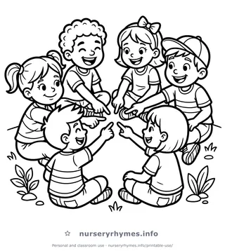 Akkad Bakkad Bambe Bo coloring page