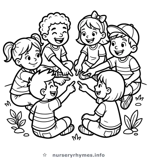 Akkad Bakkad Bambe Bo coloring page to print
