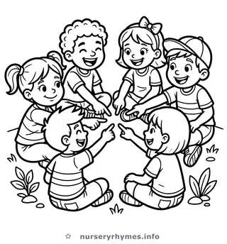 Akkad Bakkad Bambe Bo coloring page