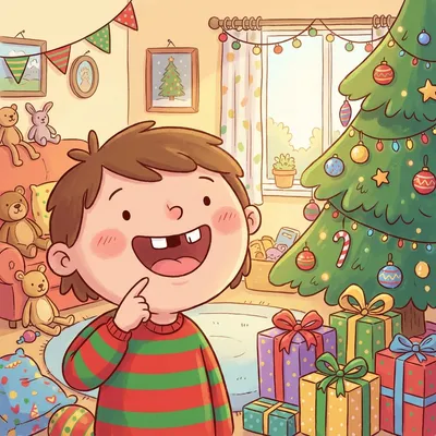 All I Want for Christmas Is My Two Front Teeth Illustration