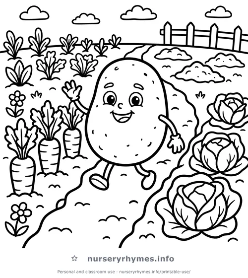 Aloo Kachaloo coloring page to print