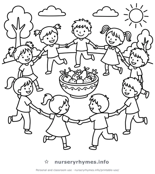 Arroz con Leche coloring page to print