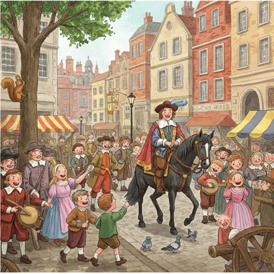 As I was going by Charing Cross Illustration