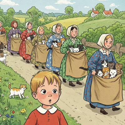 As I was going to St Ives Illustration