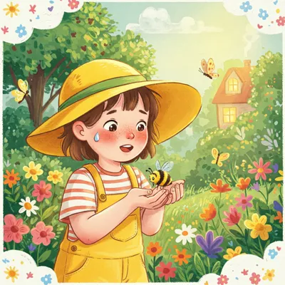 Baby Bumblebee Illustration