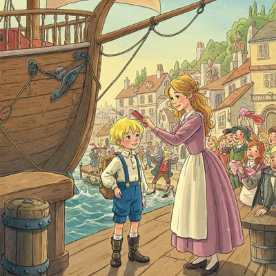 Bobby Shafto's Gone to Sea Illustration