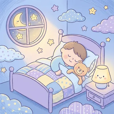 Brahms' Lullaby Illustration