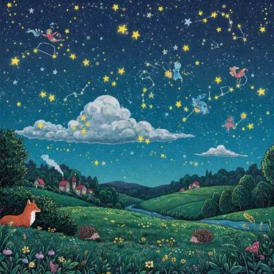 Can you count the stars Illustration