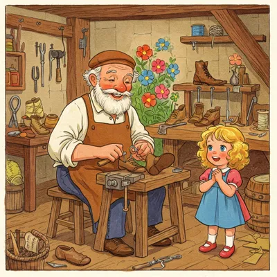 Cobbler, Cobbler Mend My Shoe Illustration
