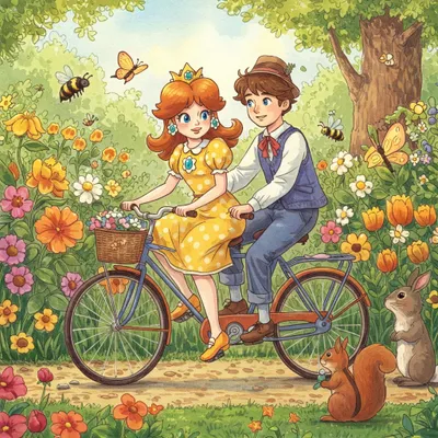 Daisy Bell or Daisy Daisy Illustration