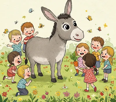 Donkey, Donkey I Beg You Illustration