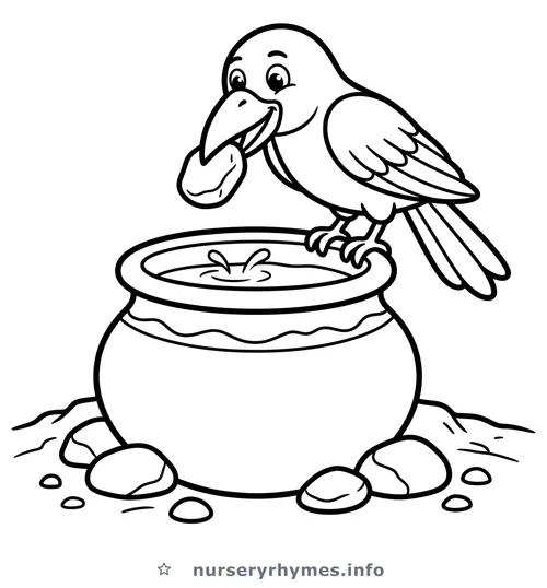 Ek Kauwa Pyasa Tha coloring page to print