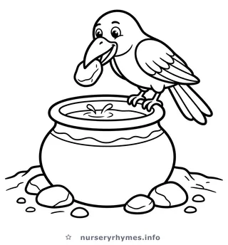 Ek Kauwa Pyasa Tha coloring page