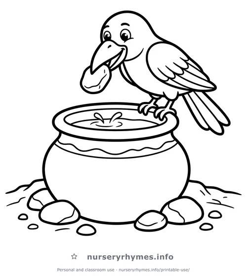 Ek Kauwa Pyasa Tha coloring page to print