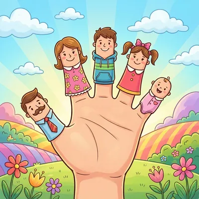 Finger Family Illustration