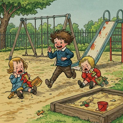 Georgie Porgie Illustration