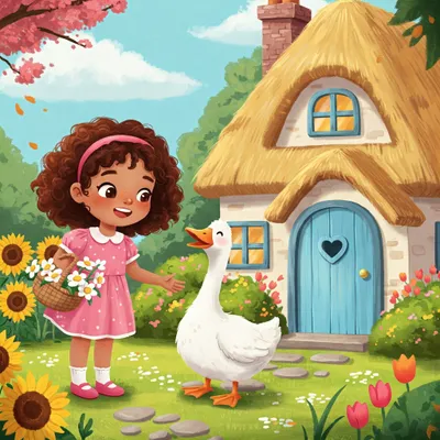 Go Tell Aunt Rhody Illustration