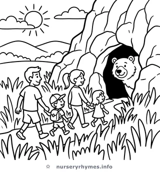 Going on a Bear Hunt coloring page