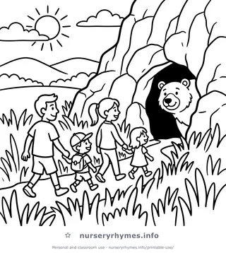 Going on a Bear Hunt coloring page