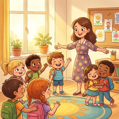 Good Morning to All Illustration