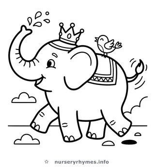 Hathi Raja Kahan Chale coloring page