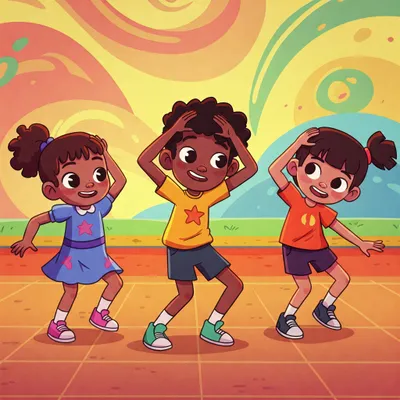 Head, Shoulders, Knees, and Toes Illustration