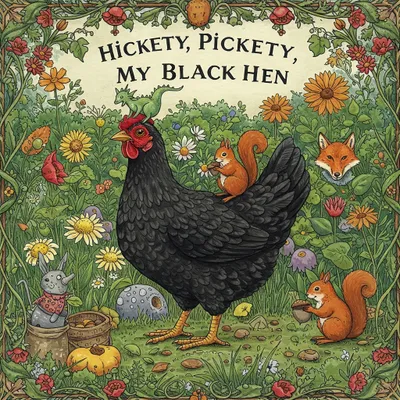 Hickety, Pickety, My Black Hen Illustration