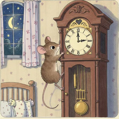 Hickory Dickory Dock Illustration