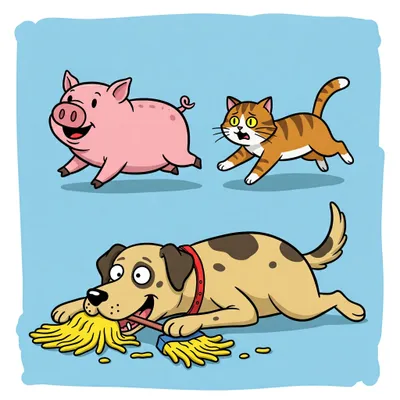 Higglety Pigglety Pop Illustration