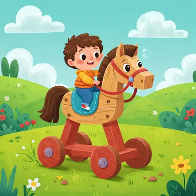 Horsey Horsey Don't You Stop Illustration