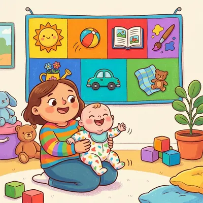 How Many Days Has My Baby to Play Illustration