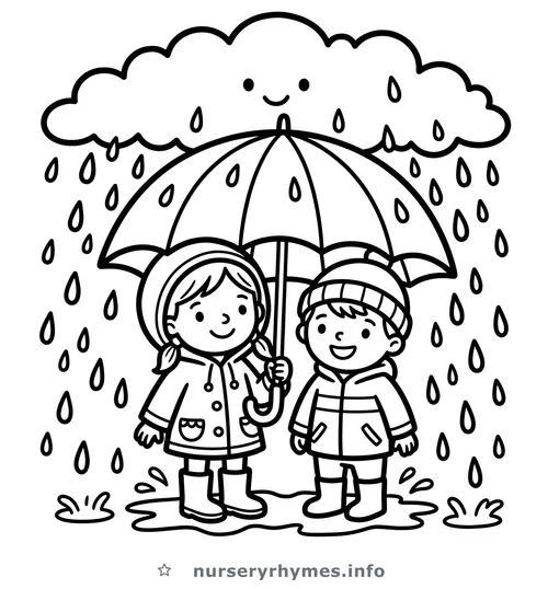 I Hear Thunder coloring page to print