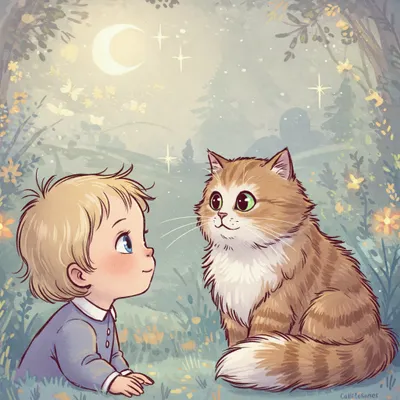 I Love Little Pussy Illustration