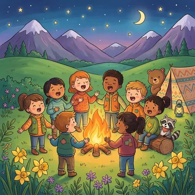 I Love the Mountains Illustration