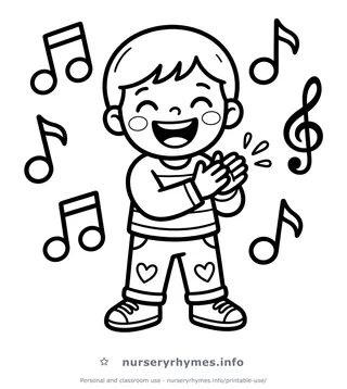 If You're Happy and You Know It coloring page