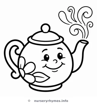 I'm a Little Teapot coloring page
