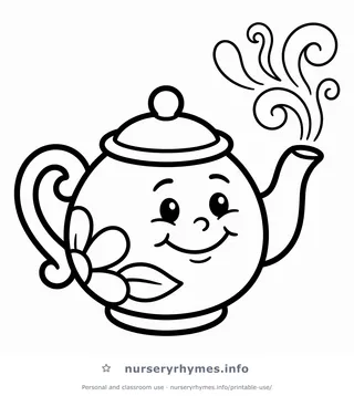 I'm a Little Teapot coloring page