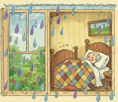 It's Raining, It's Pouring Illustration