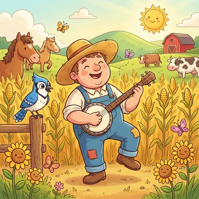 Jimmy Crack Corn Illustration