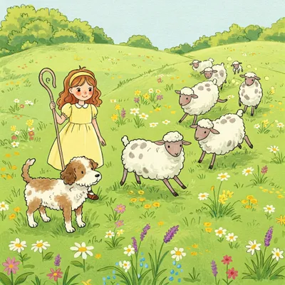 Little Bo-Peep Illustration