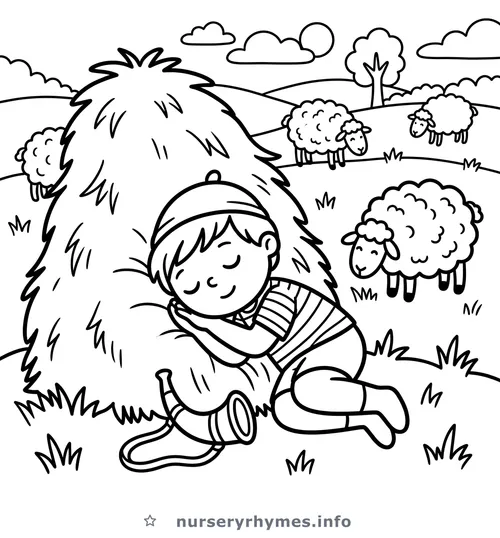 Little Boy Blue coloring page to print