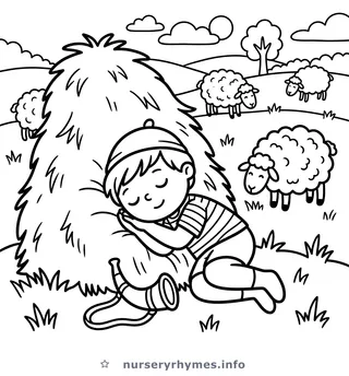 Little Boy Blue coloring page