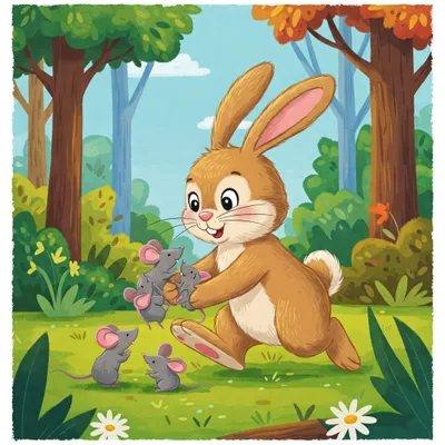 Little Bunny Foo Foo Illustration