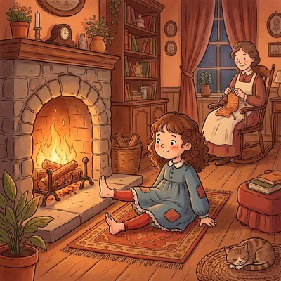 Little Polly Flinders Illustration