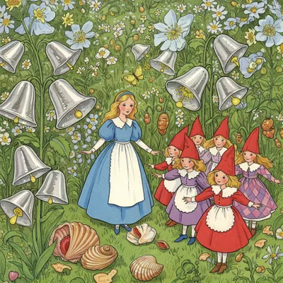 Mary, Mary, Quite Contrary Illustration