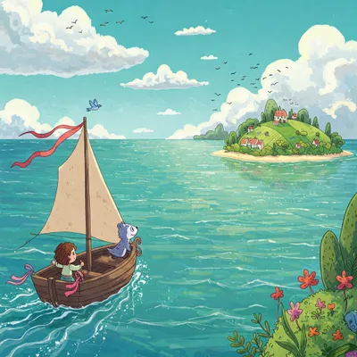 My Bonnie Lies over the Ocean Illustration