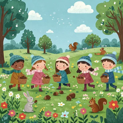 Nuts in May Illustration