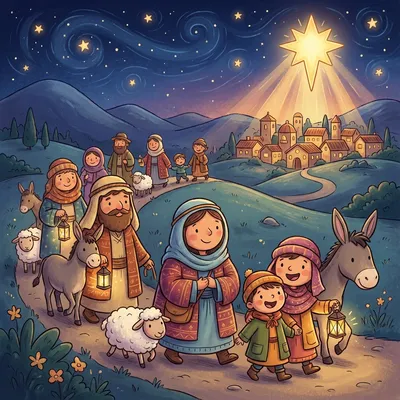 O Come All Ye Faithful Illustration