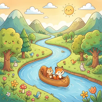 Oh Shenandoah Illustration