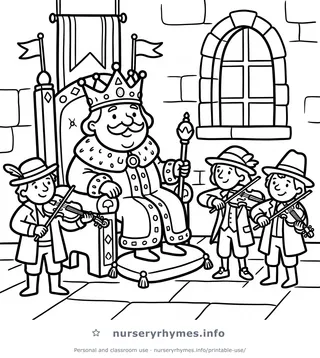 Old King Cole coloring page